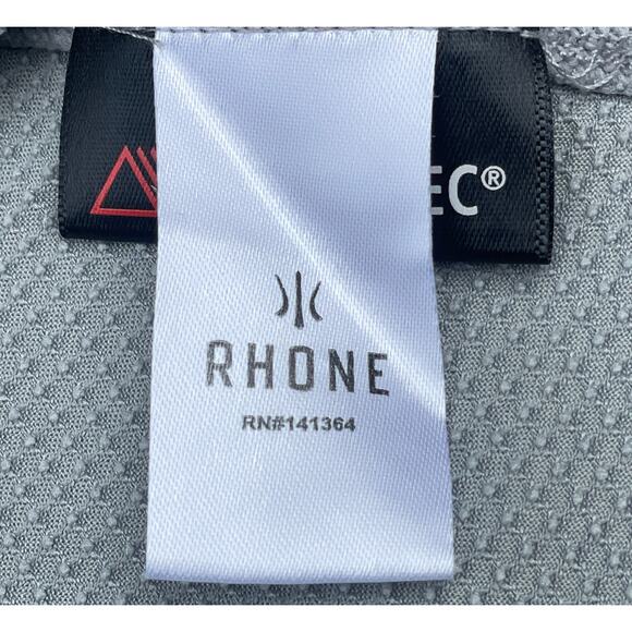 RHONE Sequoia ¼-Zip Pullover Gray Size Medium Polartec Power Dry Active Top - Picture 5 of 16